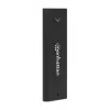 Caixa para SSD M.2 NVMe Manhattan, conector fêmea USB-C, 10 Gbit/s (USB 3.2 Gen2 também conhecido como USB 3.1), compatível com UASP, SuperSpeed+ USB, alumínio, preto, três anos de garantia