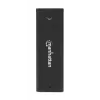 Caixa para SSD M.2 NVMe Manhattan, conector fêmea USB-C, 10 Gbit/s (USB 3.2 Gen2 também conhecido como USB 3.1), compatível com UASP, SuperSpeed+ USB, alumínio, preto, três anos de garantia