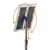 Expositor de informação Durable 479823 A4 alumínio plástico aço 1205 mm