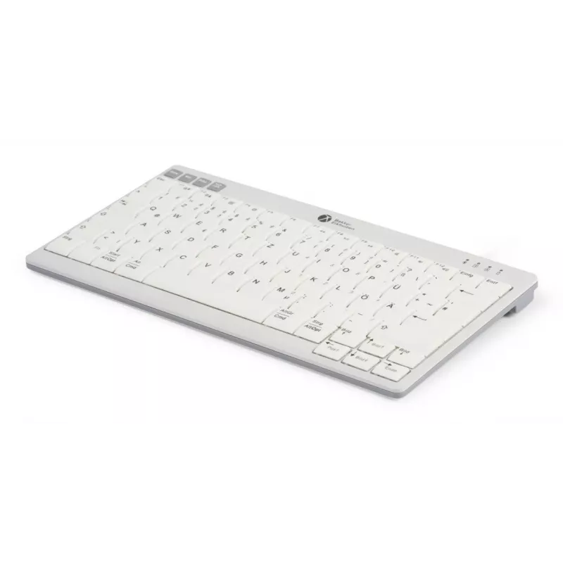 BakkerElkhuizen UltraBoard 950 V2 Wireless UK Qwerty, Tenkeyless (80 - 87%), com fios e sem fios, USB + Bluetooth, interruptores de tesoura, QWERTY, cinzento-escuro, cinzento-claro