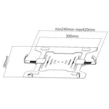 Suporte para portátil Equip para 10 polegadas–15,6 polegadas