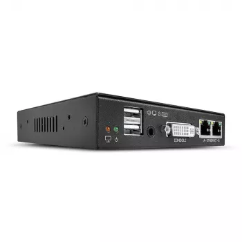 Lindy KVM over IP Access DVI-I, USB e PS/2, com fios, 1920 x 1200 píxeis, metal, CE, UKCA, FCC, CP65, DVI-I, 5 V