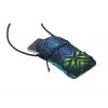 Bolsa Herlitz New Batik para telemóvel universal Preto Azul Verde