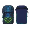 Bolsa Herlitz New Batik para telemóvel universal Preto Azul Verde