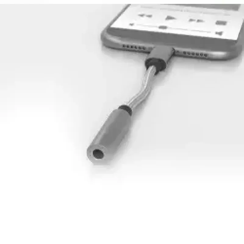 Cabo móvel Terratec 284535 prateado USB-C 3,5mm