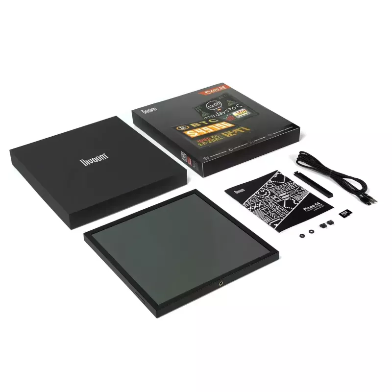 Moldura digital Divoom Pixoo64 preta Wi-Fi 64x64 RGB LED