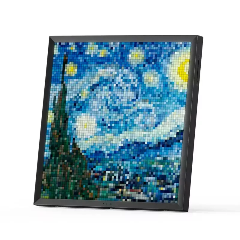 Moldura digital Divoom Pixoo64 preta Wi-Fi 64x64 RGB LED