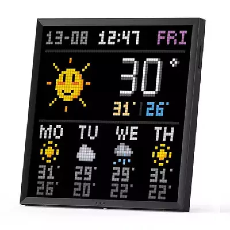 Moldura digital Divoom Pixoo64 preta Wi-Fi 64x64 RGB LED