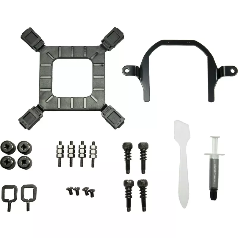 Refrigeração Líquida All-in-One para CPU INTER-TECH Argus Iceman B-240 – ventoinha de 12 cm, rolamento hidráulico, Preto