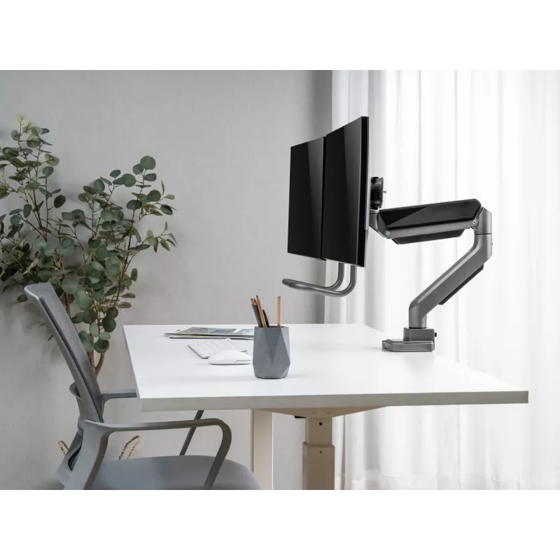 Suporte de Mesa para Dois Monitores Equip 17-32 polegadas