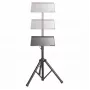 Suporte de Chão Tipo Tripé Manhattan para TV/Monitor/Projetor/Portátil, para ecrãs: 13 a 32 polegadas, compatibilidade VESA: 75x75 e 100x100 mm – verifique as dimensões dos quatro orifícios de fixação na parte traseira do ecrã para garantir a compatibilidade, máx. 15 kg, altura ajustável, Preto, suporte