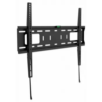 Suporte de Parede Manhattan para TV e Monitores (fixo), para ecrãs de 37 a 65 polegadas, compatibilidade VESA: todas entre 200x200 mm e 600x400 mm – verifique as dimensões dos quatro orifícios de fixação na parte traseira do ecrã para garantir a compatibilidade, máx. 50 kg, Preto, suporte