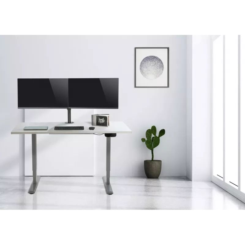 Suporte de Mesa Articulado para Dois Monitores Equip 13-27 polegadas