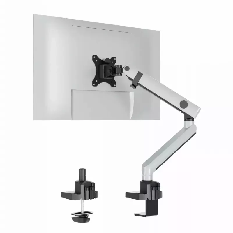 Durable SELECT PLUS suporte para monitor 509623 com braço para 1 monitor, fixação à secretária, prateado