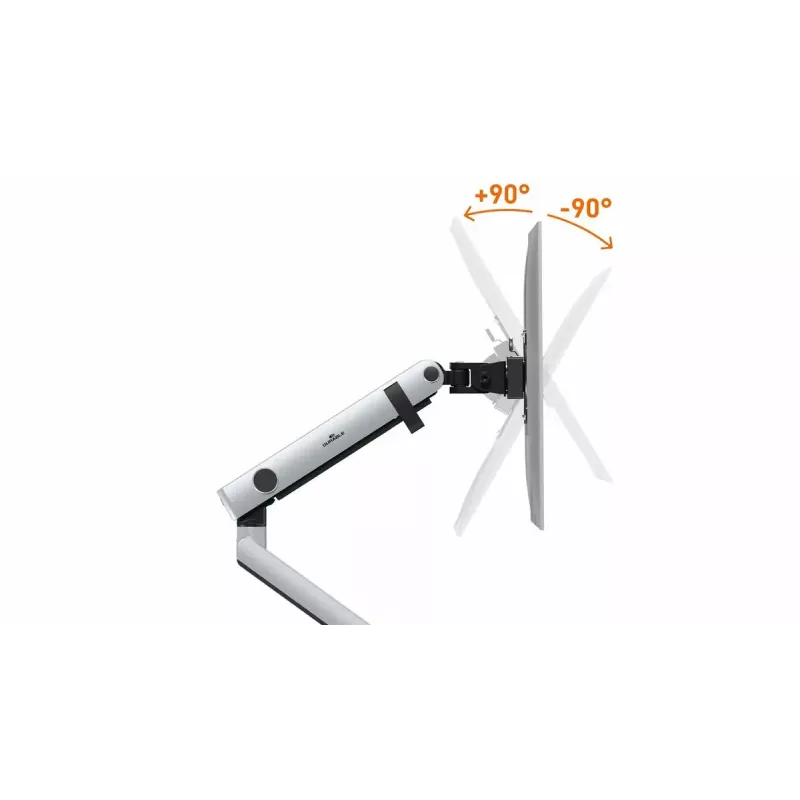 Durable SELECT PLUS suporte para monitor 509623 com braço para 1 monitor, fixação à secretária, prateado