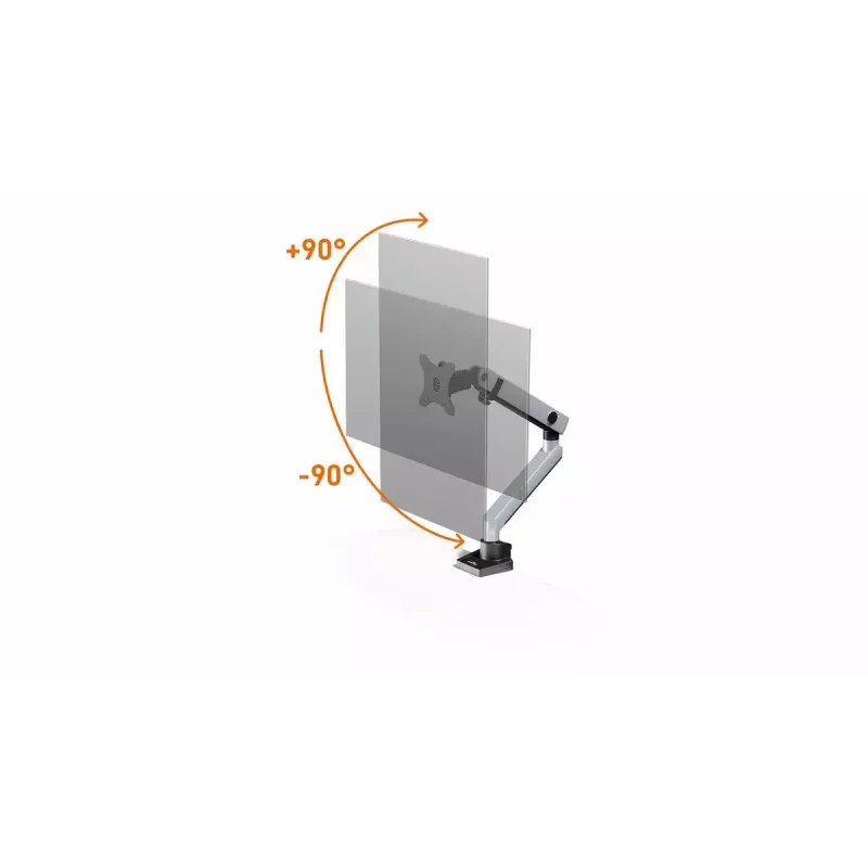 Durable SELECT PLUS suporte para monitor 509623 com braço para 1 monitor, fixação à secretária, prateado