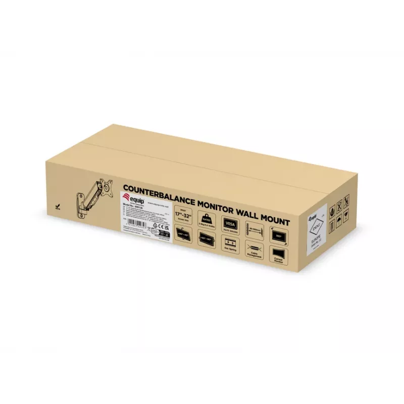 Suporte de Parede para Monitor Individual Equip 17-32 polegadas, comprimento do braço: 334 mm