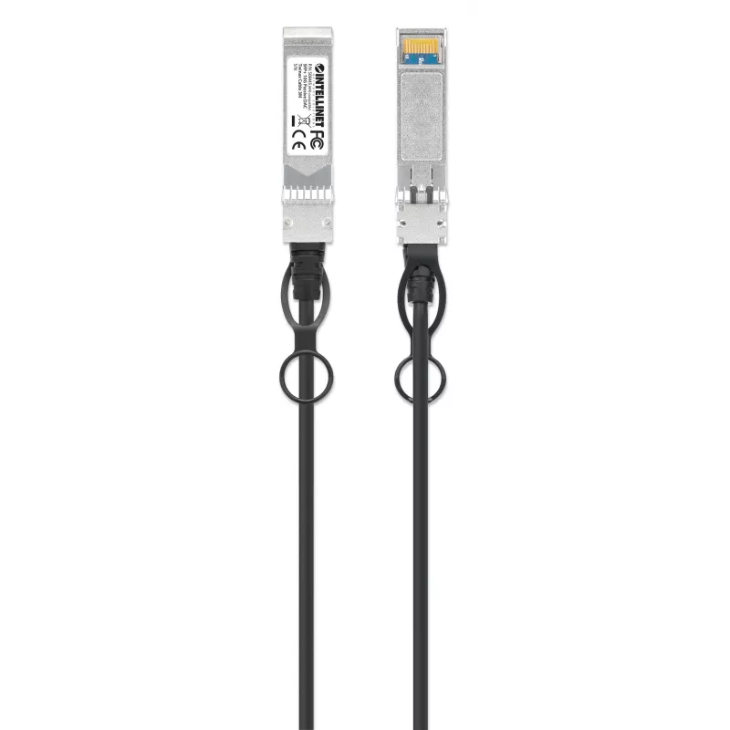 Cabo twinax de ligação direta passivo Intellinet 3m 10G SFP+ 30AWG compatível com HP J9283B / JD097C