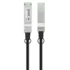 Cabo twinax de ligação direta passivo Intellinet 0,5 m 40G QSFP+ 30AWG MSA QSFP-H40G-CU50CM compatível