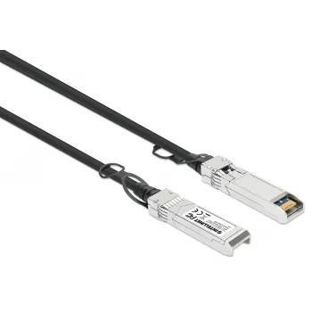Cabo twinax de ligação direta passivo Intellinet 5m 10G SFP+ 24AWG HP JG081C/ 537963-B21 compatível