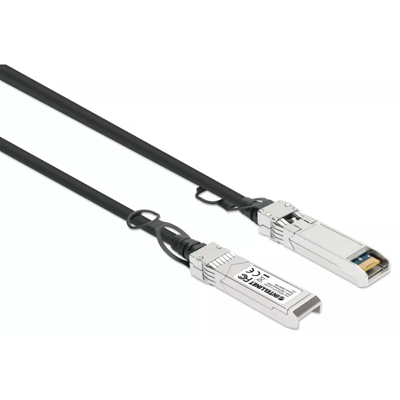 Intellinet 508483 cabo twinax passivo 10G SFP+ de ligação direta, 5 m, compatível com HPE, preto