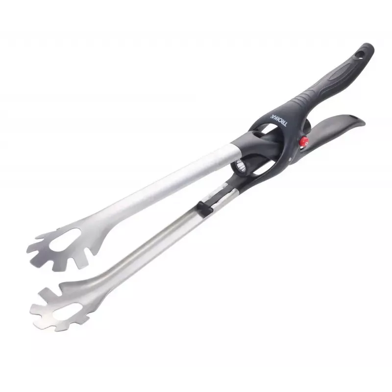 Pinça de cozinha TROIKA BBQ01/ST 450 mm silicone aço inoxidável preto