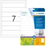 HERMA 10745 etiquetas para lombada de dossiê em papel reciclado, 192 x 38 mm, A4, 20 folhas, branco natural