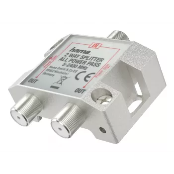 Divisor/combinador de cabo Hama 00205231 prateado