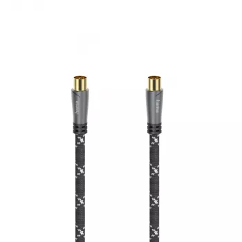 Cabo coaxial Hama 00205071 3 m preto, cinzento