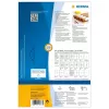 HERMA 10773 etiquetas resistentes às intempéries, 105 x 148 mm, A4, autoadesivas, brancas