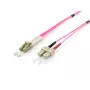 Cabo de patch de fibra ótica Equip LC/SC, OM4, 10m, 10 m, 2x LC, 2x SC