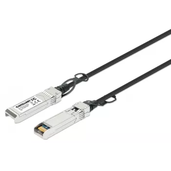 Intellinet cabo twinax de cobre direct-attach passivo SFP+ 10G de 0,5 m 30AWG compatível com MSA SFP-H10GB-CU50CM
