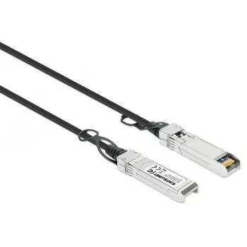 Intellinet cabo twinax de cobre direct-attach passivo SFP+ 10G de 0,5 m 30AWG compatível com MSA SFP-H10GB-CU50CM