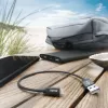 Cabo de carregamento Hama, USB-A - Lightning, 0,2 m, nylon, preto