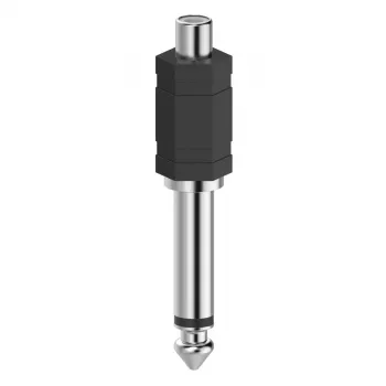 Hama 00205188 adaptador de cabo RCA 6.3 preto, prateado