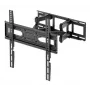 Suporte de parede Manhattan para TV e monitores (Full Motion), para ecrãs de 32 polegadas a 55 polegadas, compatibilidade VESA: todos entre 100x100mm e 400x400mm - verifique as dimensões dos quatro orifícios de montagem na parte de trás do ecrã para garantir que encaixa, máx. 40 kg, preto, suporte, garantia vitalícia