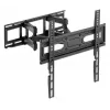 Suporte de parede Manhattan para TV e monitores (Full Motion), para ecrãs de 32 polegadas a 55 polegadas, compatibilidade VESA: todos entre 100x100mm e 400x400mm - verifique as dimensões dos quatro orifícios de montagem na parte de trás do ecrã para garantir que encaixa, máx. 40 kg, preto, suporte, garantia vitalícia