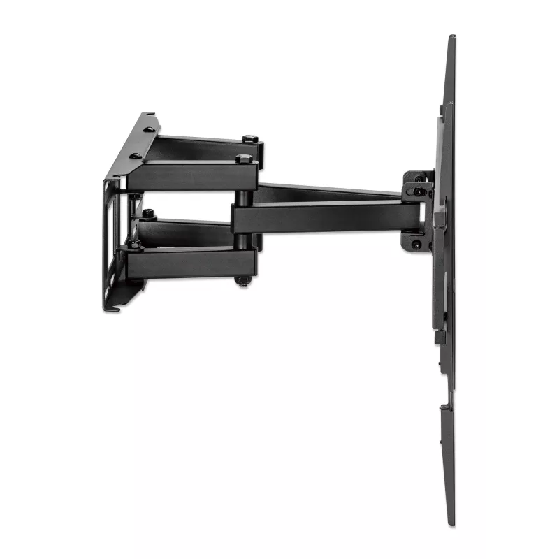 Suporte de parede Manhattan para TV e monitores (Full Motion), para ecrãs de 32 polegadas a 55 polegadas, compatibilidade VESA: todos entre 100x100mm e 400x400mm - verifique as dimensões dos quatro orifícios de montagem na parte de trás do ecrã para garantir que encaixa, máx. 40 kg, preto, suporte, garantia vitalícia