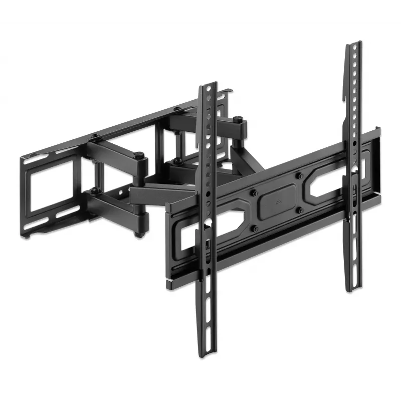 Suporte de parede Manhattan para TV e monitores (Full Motion), para ecrãs de 32 polegadas a 55 polegadas, compatibilidade VESA: todos entre 100x100mm e 400x400mm - verifique as dimensões dos quatro orifícios de montagem na parte de trás do ecrã para garantir que encaixa, máx. 40 kg, preto, suporte, garantia vitalícia