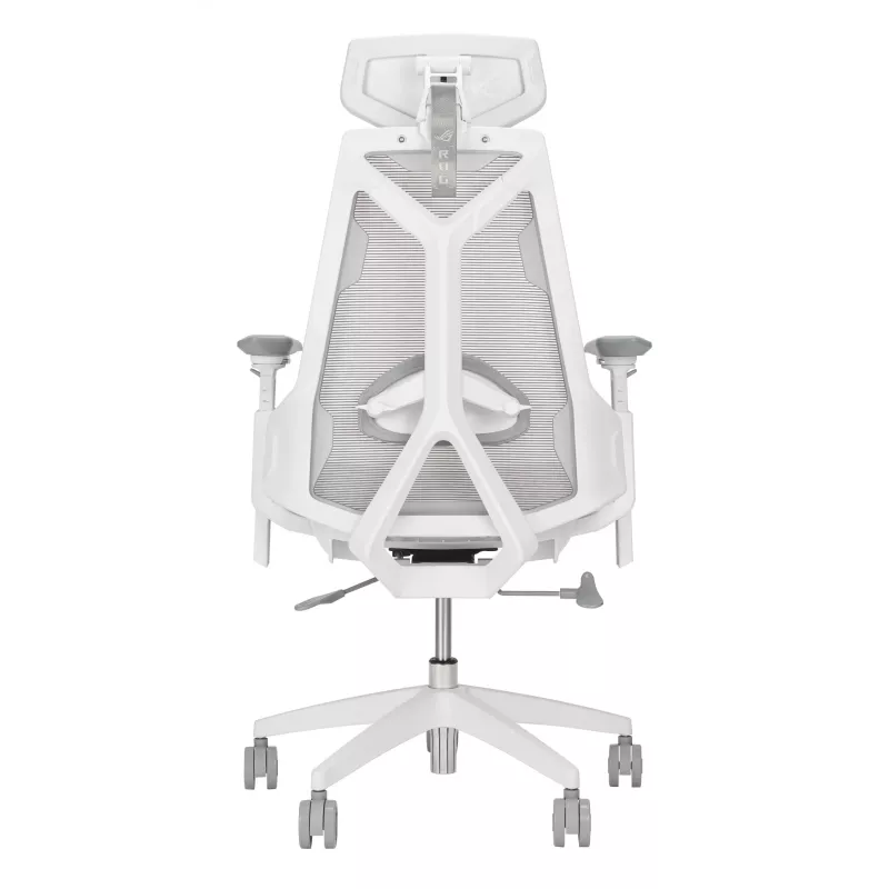 ASUS ROG Destrier Ergo Core cadeira gaming, malha/nylon, máx. 136 kg, 720 x 840 x 1290-1375 mm, branca