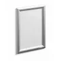 Moldura de parede Durable 479623 192 x 279 mm retangular prateada alumínio