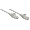 Cabo de rede patch Intellinet, Cat6, 50 m, cinzento, cobre, S/FTP, LSOH/LSZH, PVC, RJ45, contactos banhados a ouro, proteção da patilha, proteção contra dobras moldada, garantia vitalícia
