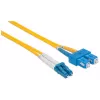 Intellinet 472050 cabo de ligação de fibra ótica, LC para SC, monomodo OS2, 9/125 µm, 3 m, livre de halogéneos, amarelo