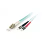 Cabo patch de fibra ótica Equip LC/ST, OM3, 15 m, OM3, LC, ST