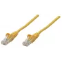 Cabo de rede patch Intellinet, Cat6, 1,5 m, amarelo, cobre, S/FTP, LSOH/LSZH, PVC, RJ45, contactos banhados a ouro, proteção contra dobras sem patilha, proteção da ficha moldada, garantia vitalícia