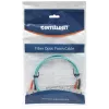 Cabo patch de fibra ótica Intellinet, OM3, SC/SC, 2 m, água, duplex, multimodo, 50/125 µm, LSZH, fibra ótica, garantia vitalícia