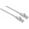 Cabo de rede patch Intellinet, cabo Cat7/fichas Cat6A, 1,5 m, cinzento, cobre, S/FTP, LSOH/LSZH, PVC, RJ45, contactos banhados a ouro, proteção contra dobras, com bainha, garantia vitalícia