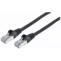 Cabo de rede patch Intellinet, cabo Cat7/fichas Cat6A, 1,5 m, preto, cobre, S/FTP, LSOH/LSZH, PVC, RJ45, contactos banhados a ouro, proteção do encaixe, proteção anti-dobra moldada, garantia vitalícia