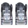 Cabo de rede patch Intellinet, cabo Cat7/fichas Cat6A, 1,5 m, preto, cobre, S/FTP, LSOH/LSZH, PVC, RJ45, contactos banhados a ouro, proteção do encaixe, proteção anti-dobra moldada, garantia vitalícia
