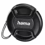 Tampa de objetiva Hama Smart-Snap 7,7 cm preta para máquina fotográfica digital